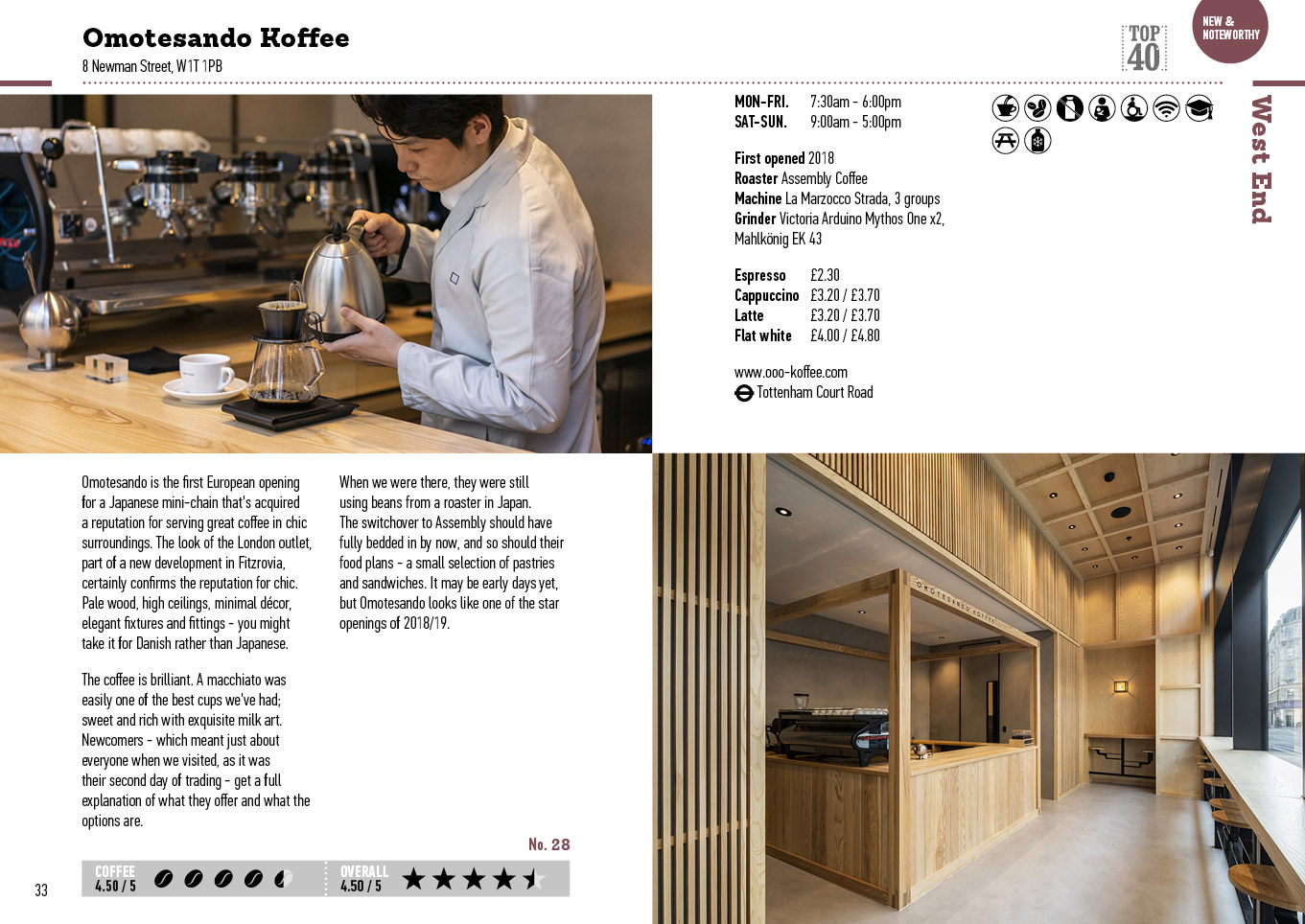 The London Coffee Guide 2019